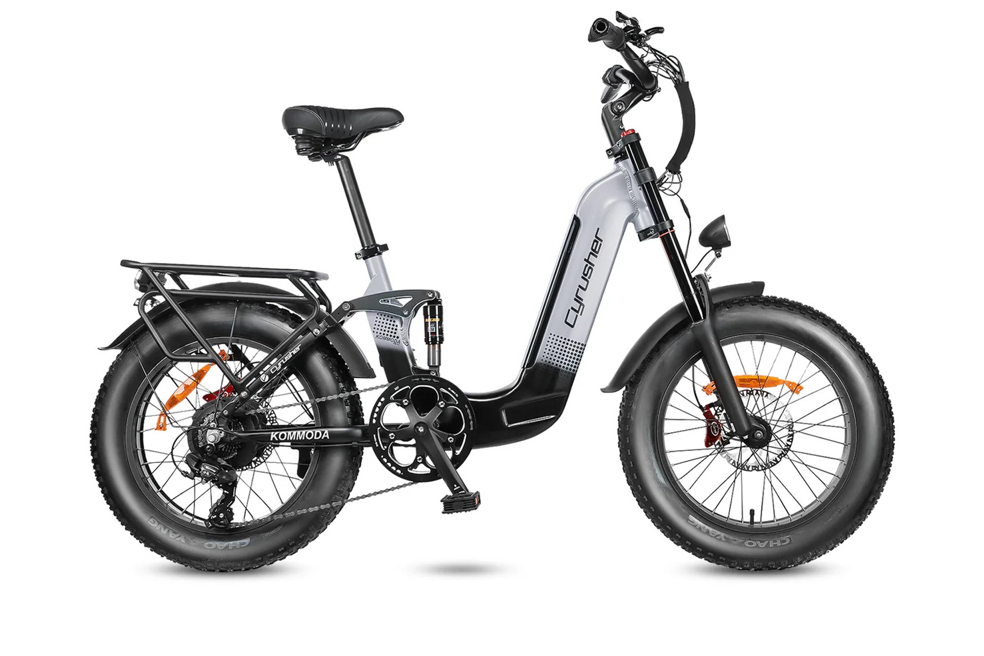 Cyrusher Kommoda Ebike. Step through electric bike. 50 miles electric bicycle. Cyrusher Sports