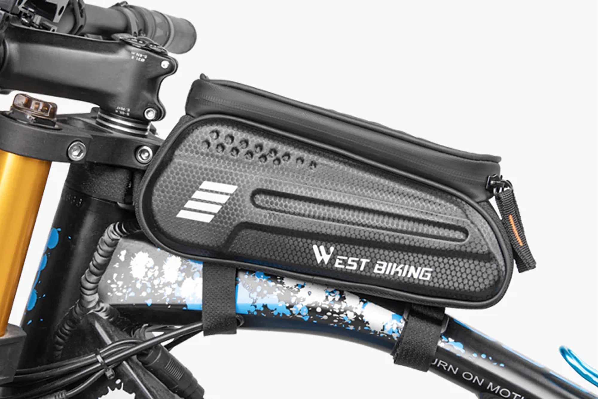 Bicycle Frame Bag Waterproof for Mobile Phones