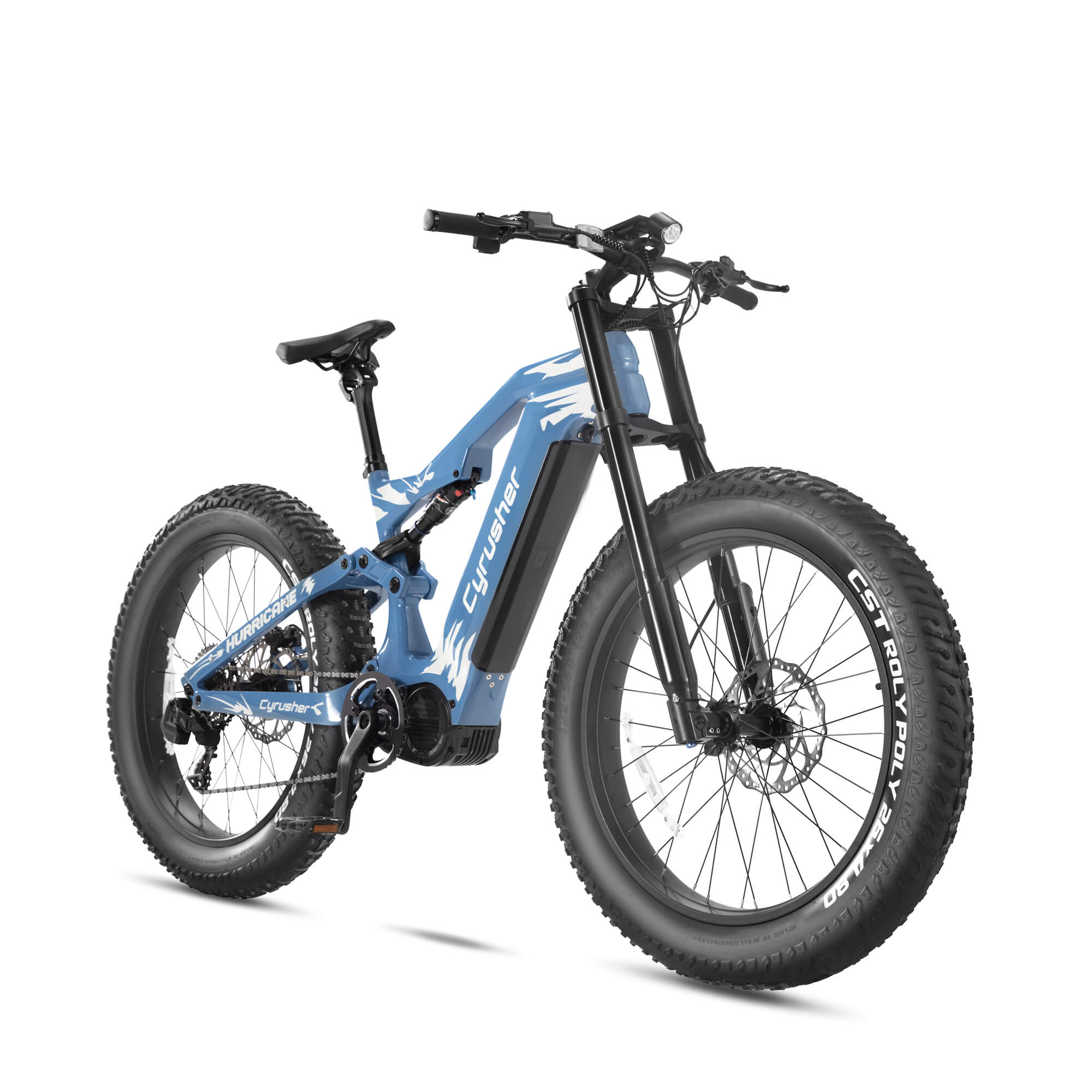 Hurricane-1000W Carbon Fiber Mid-Drive Ebike