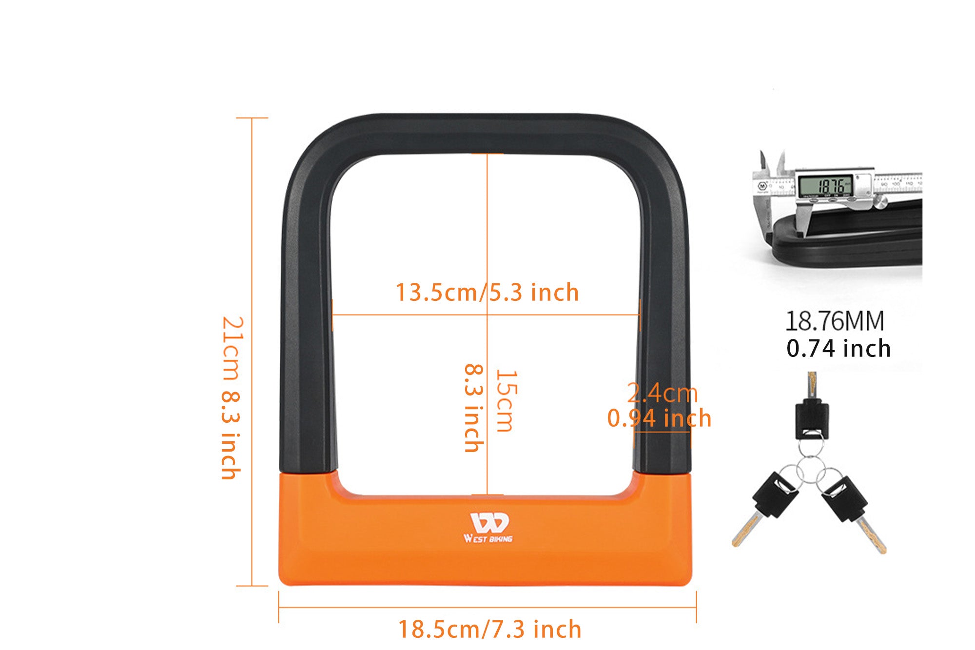 U Lock Plus for Fat Tires