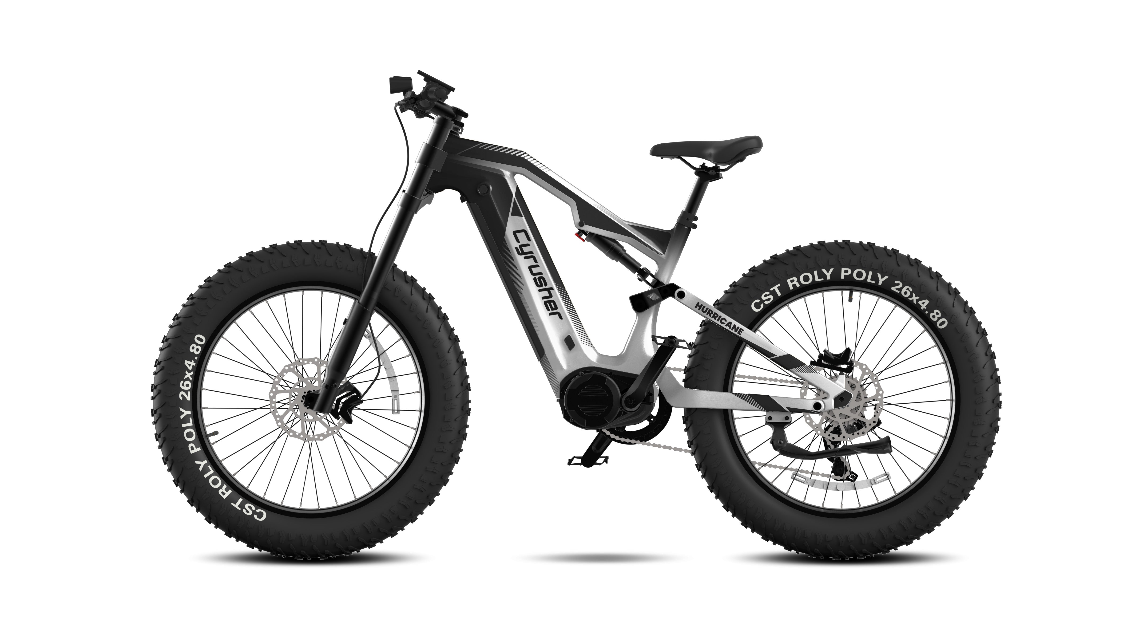 Hurricane-1000W Carbon Fiber Mid-Drive Ebike